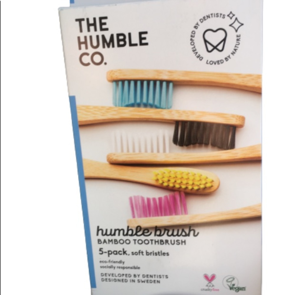 Bamboo Toothbrushes, 5 pk